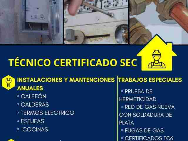 AquiCerca.cl Técnico Gasfiter SEC Rancagua